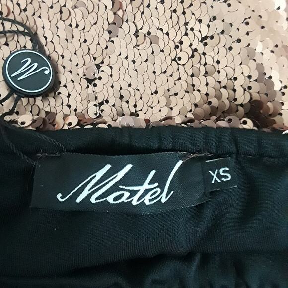 Motel Cherry Tube Sequin Skirt - Picture 7 of 8